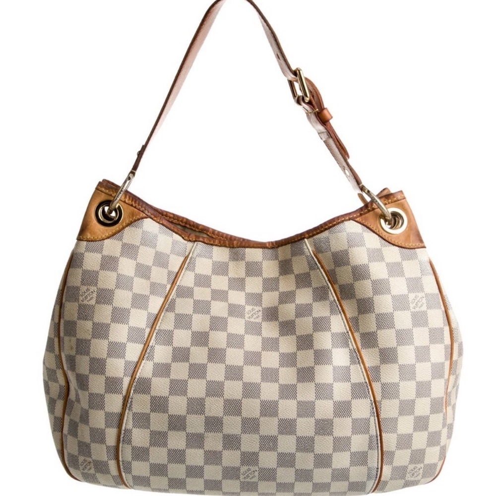 Louis Vuitton Galliera PM Damier Azur Shoulder Bag Authentic - Picture 8 of 10